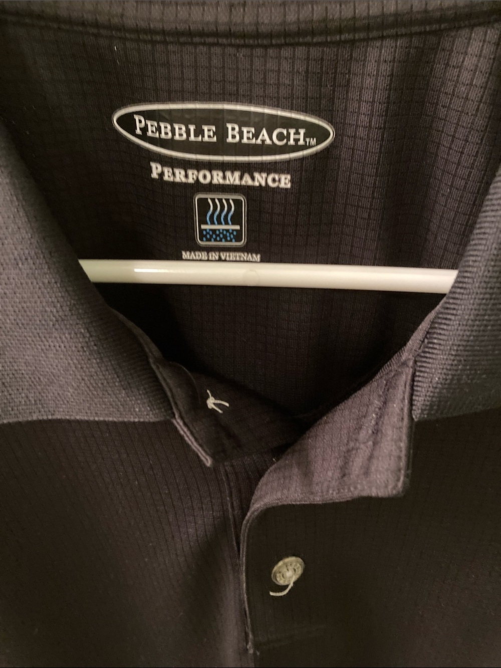 Pebble Beach Performance Polo - Charcoal Black